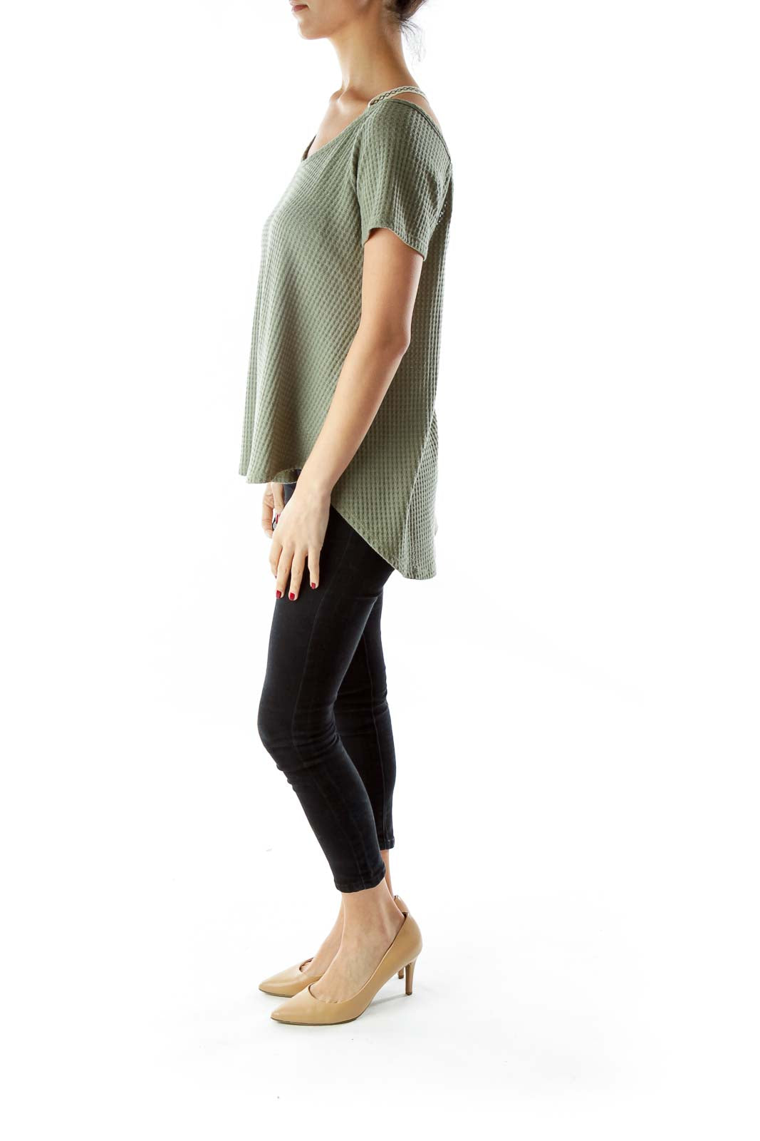 Green Loose Fit Top