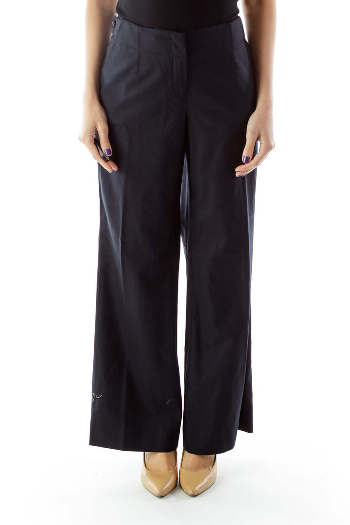 Black Wide-Leg Pants