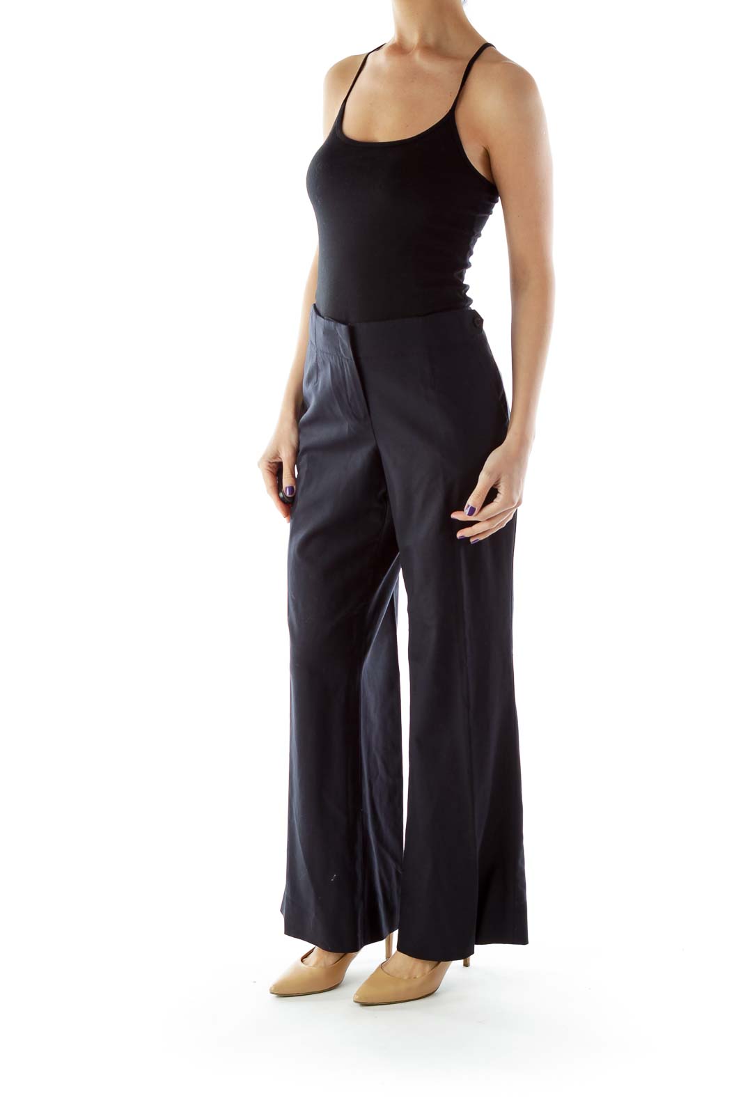 Black Wide-Leg Pants