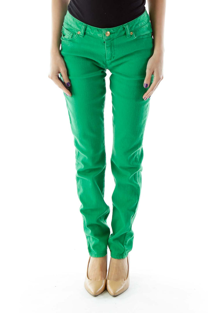 Green Skinny Jeans