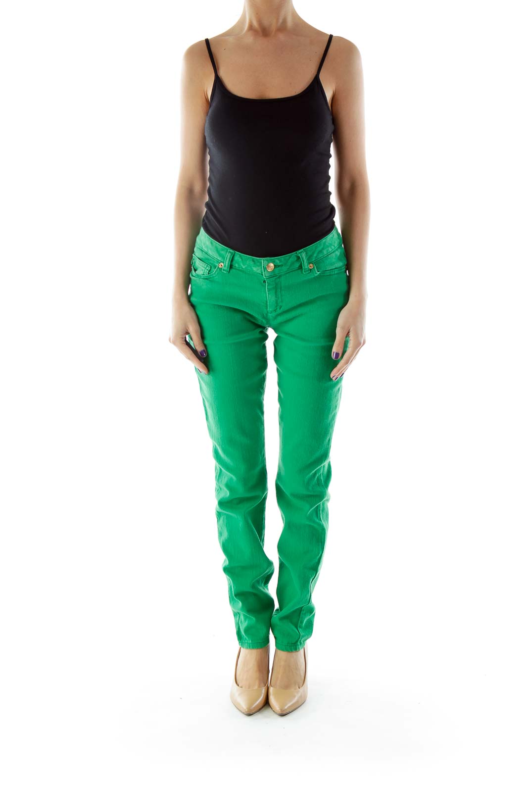 Green Skinny Jeans