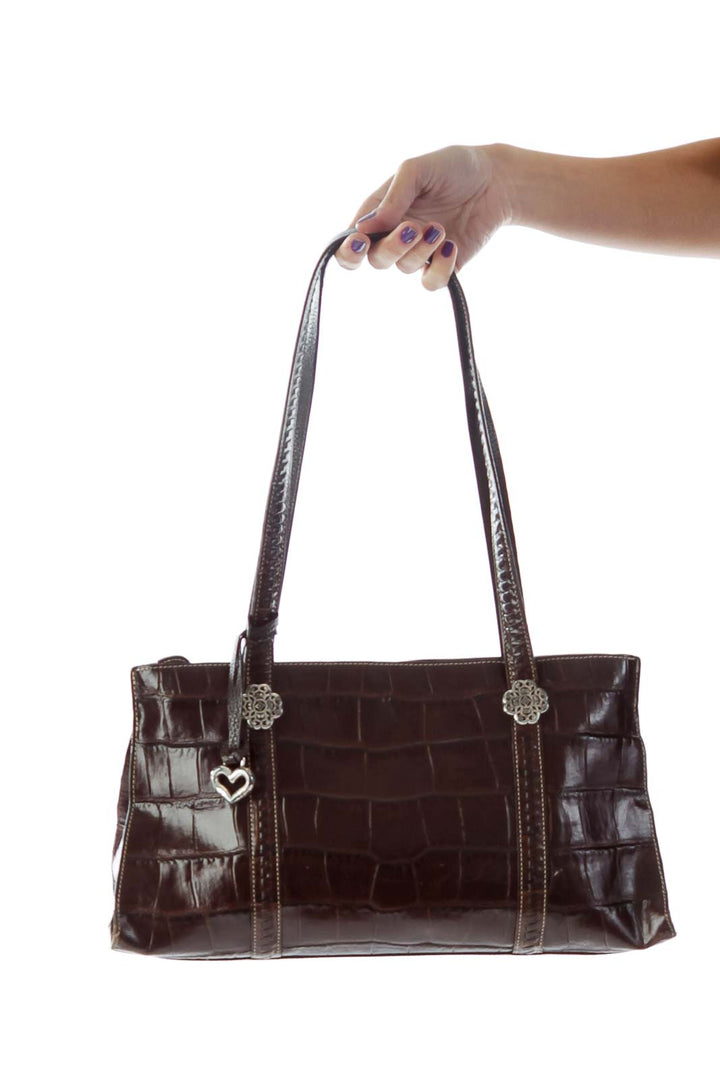 Brown Alligator Bag