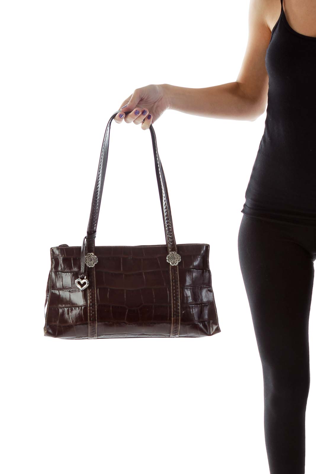 Brown Alligator Bag