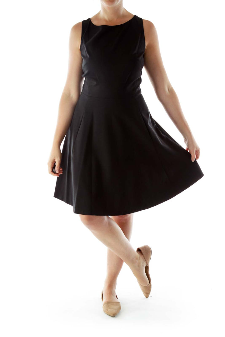 Black Dress with back Bow detailing