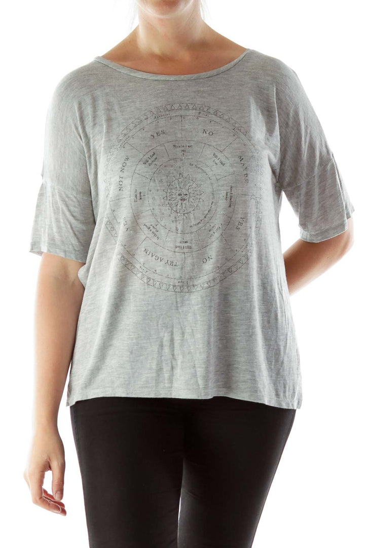 Graphic Gray T Shirt