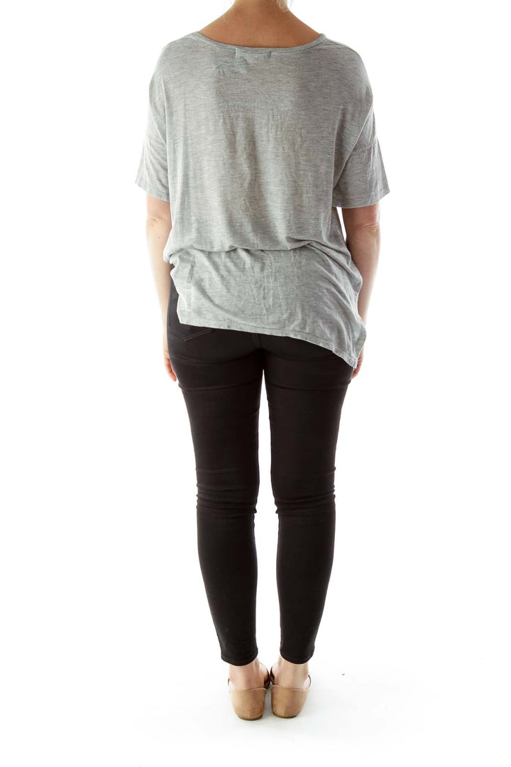 Graphic Gray T Shirt