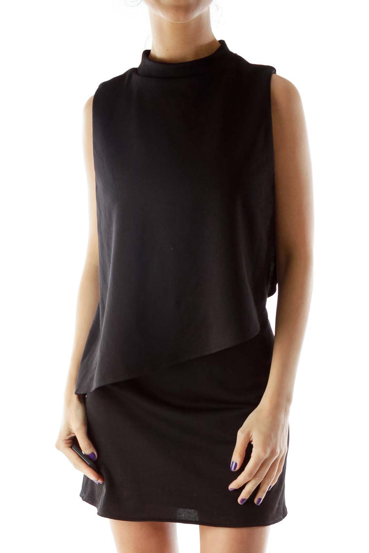 Black High Neck Dress