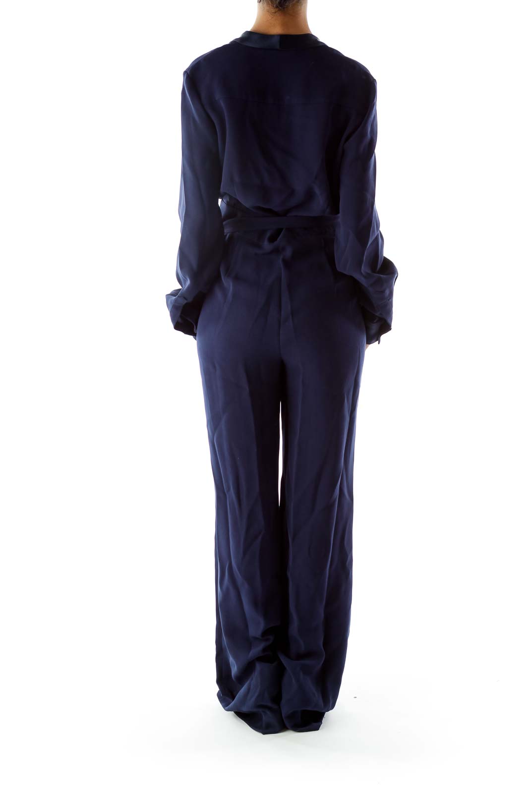 Navy Long Sleeve Jumpsuit