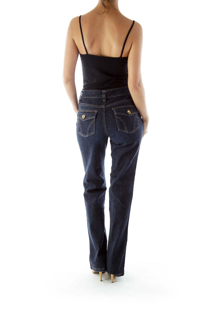 Dark Wash Denim Pants