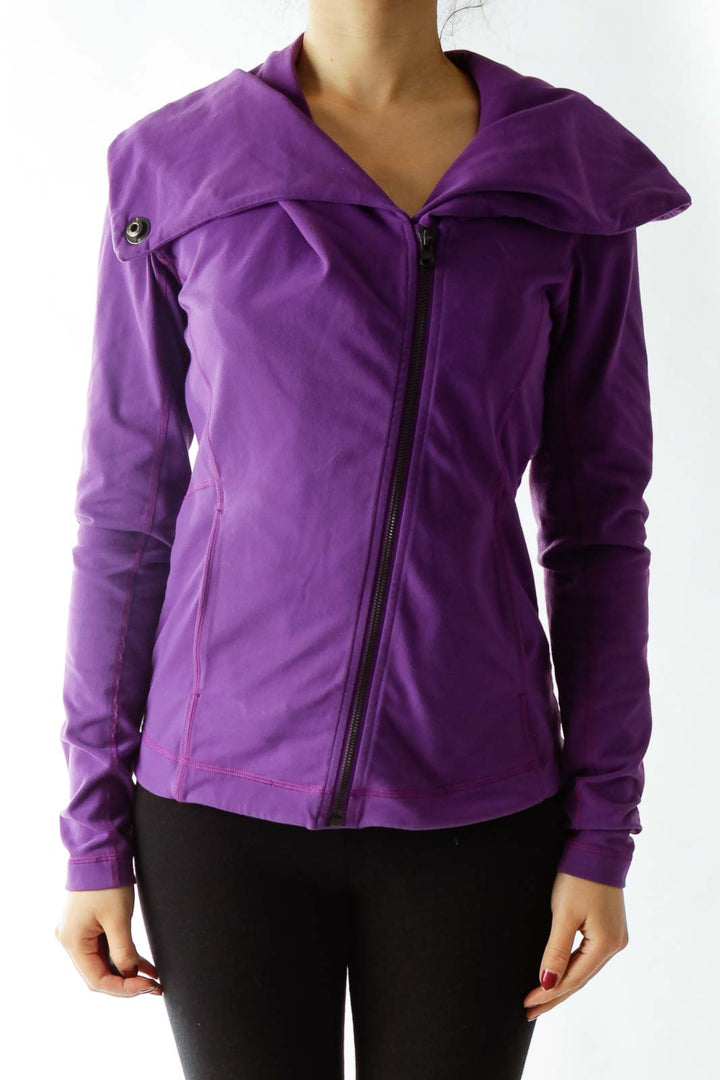 Purple Fitted Jacket