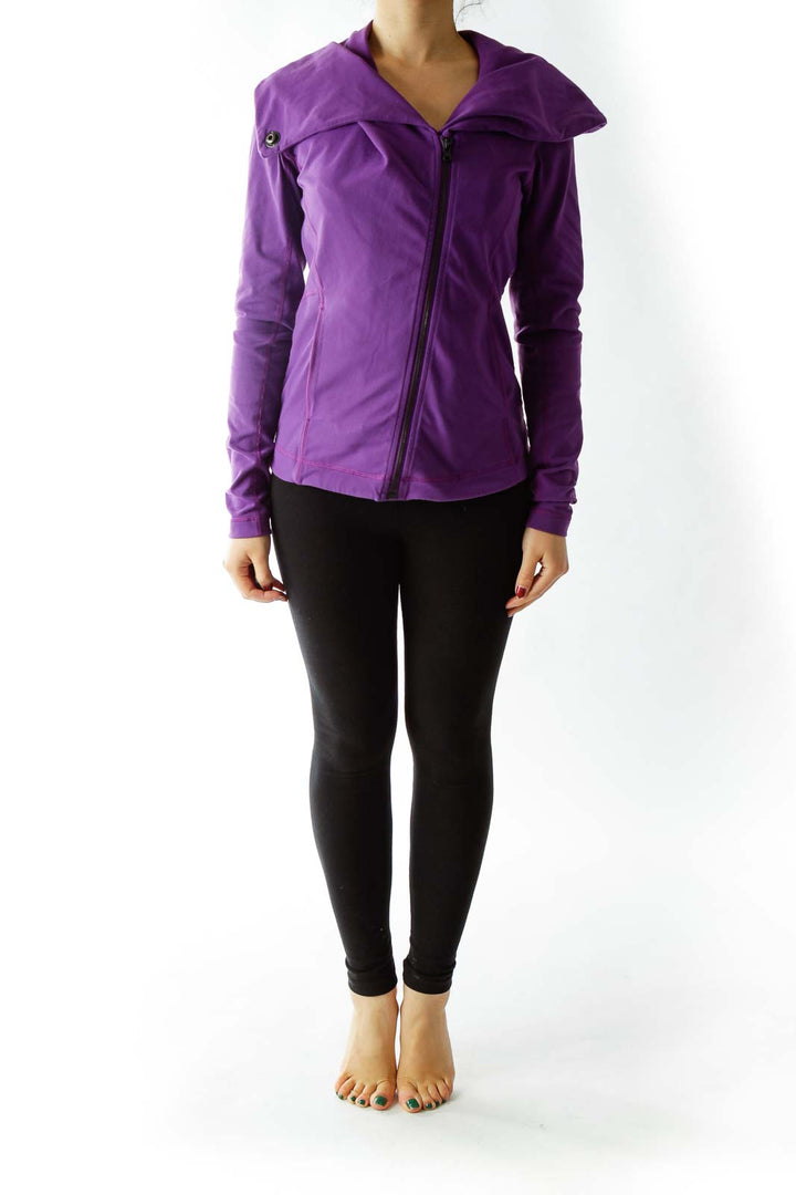 Purple Fitted Jacket