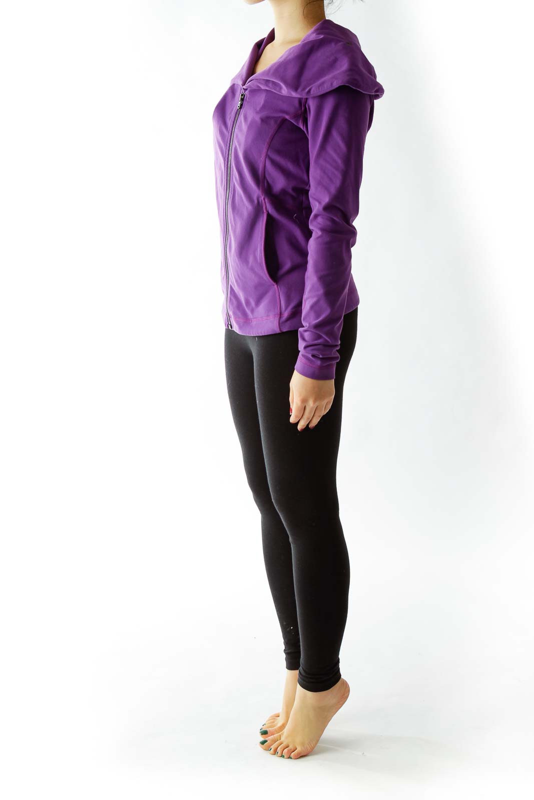 Purple Fitted Jacket