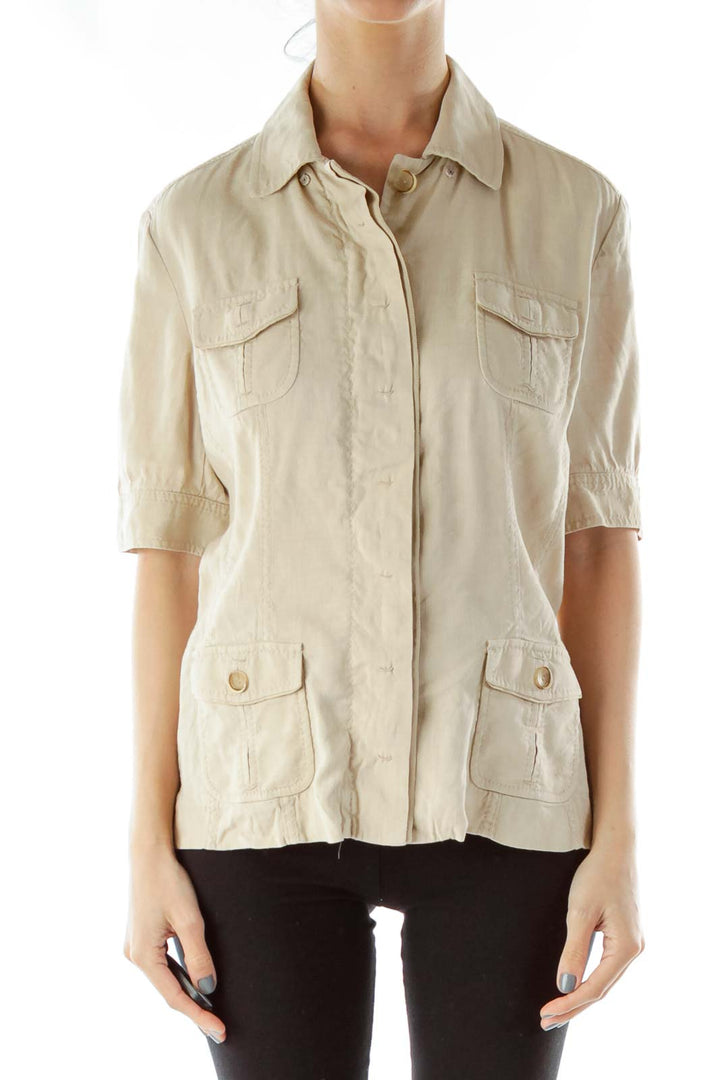 Beige Safari Shirt