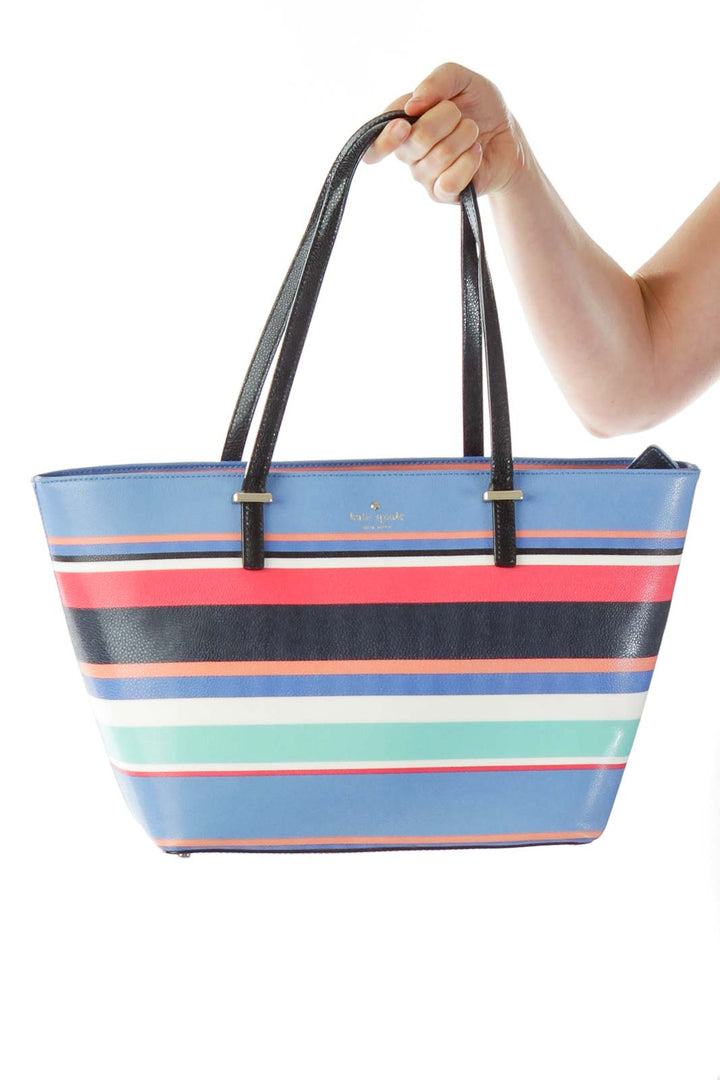 Multicolor Color Block Tote