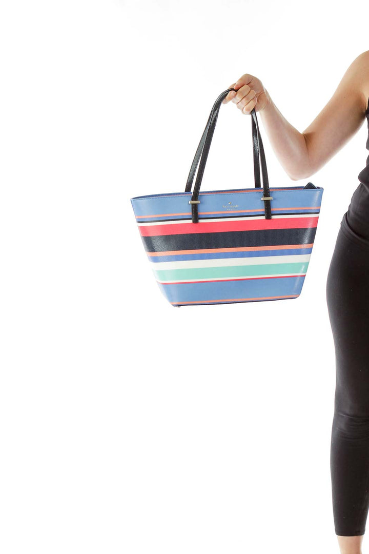 Multicolor Color Block Tote