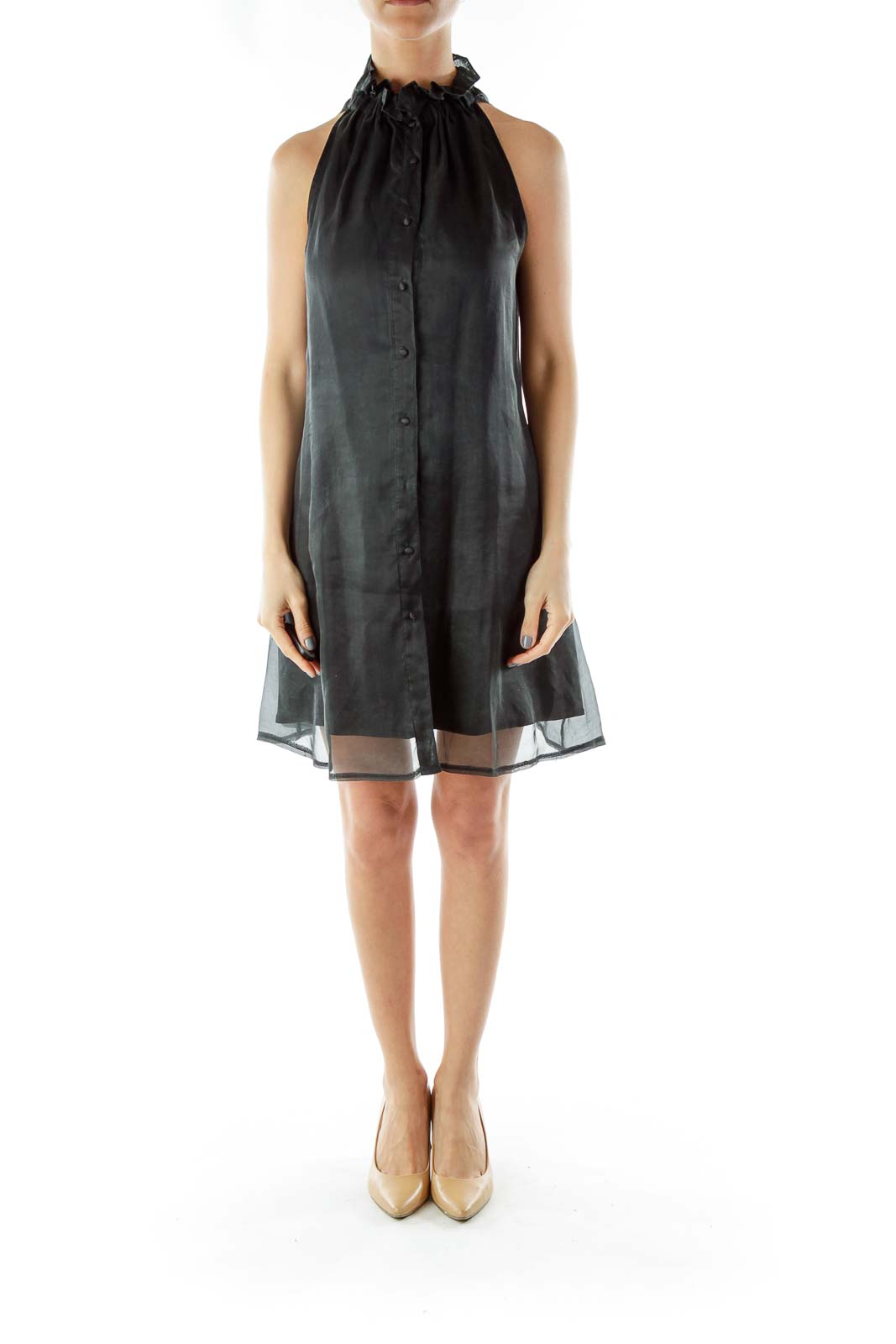 Black Silk Tent Dress