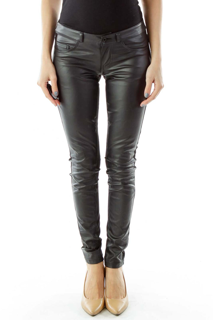 Black Pleather Pants