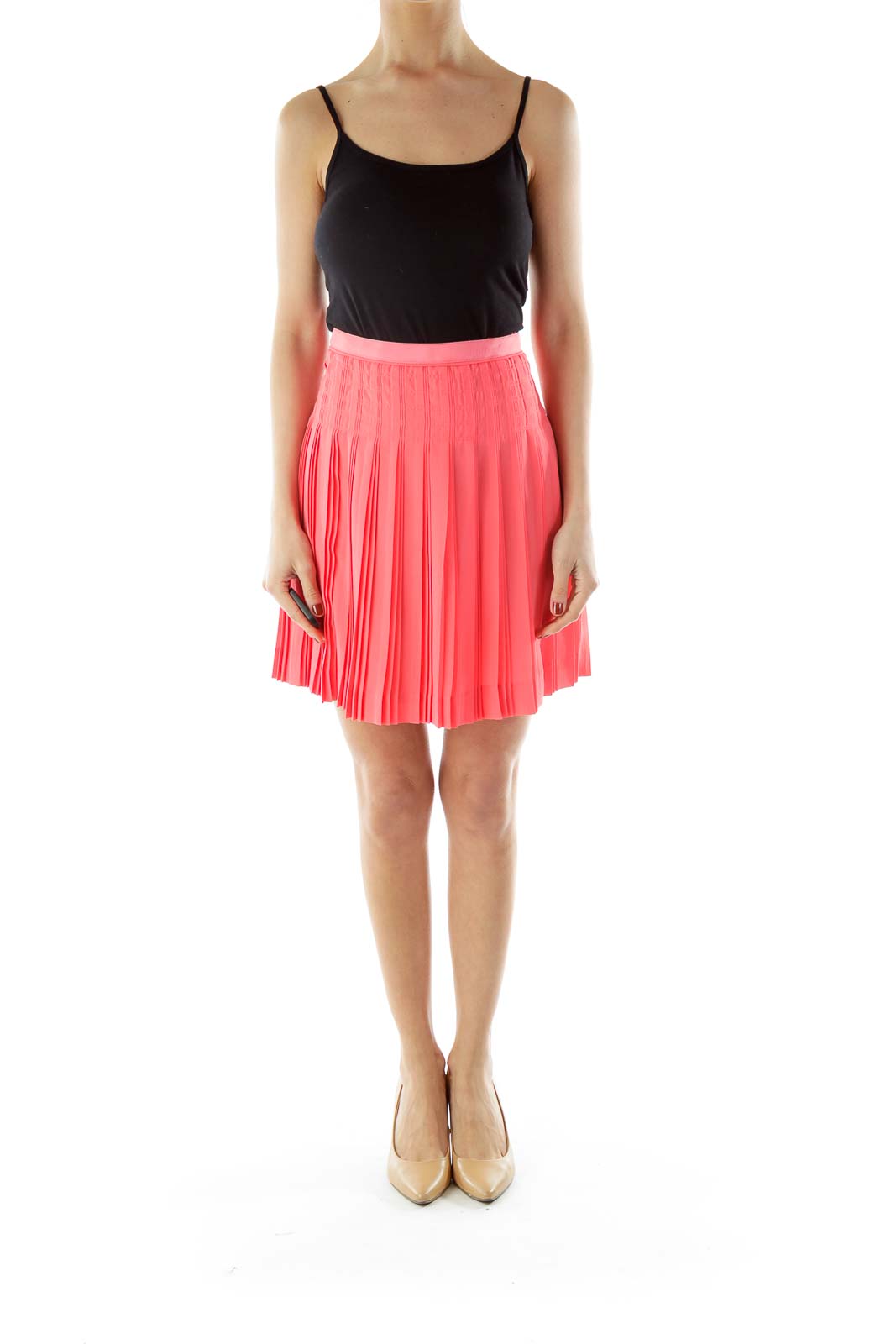 Pink Flared Skirt