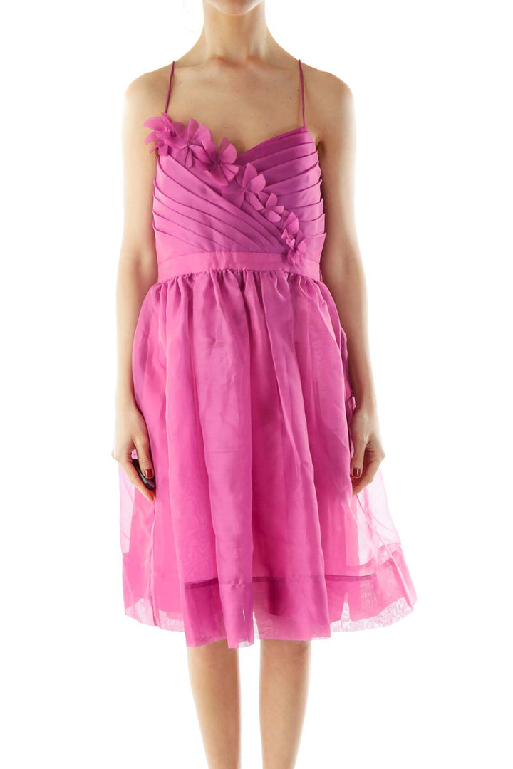 Purple A-Line Slip Cocktail Dress