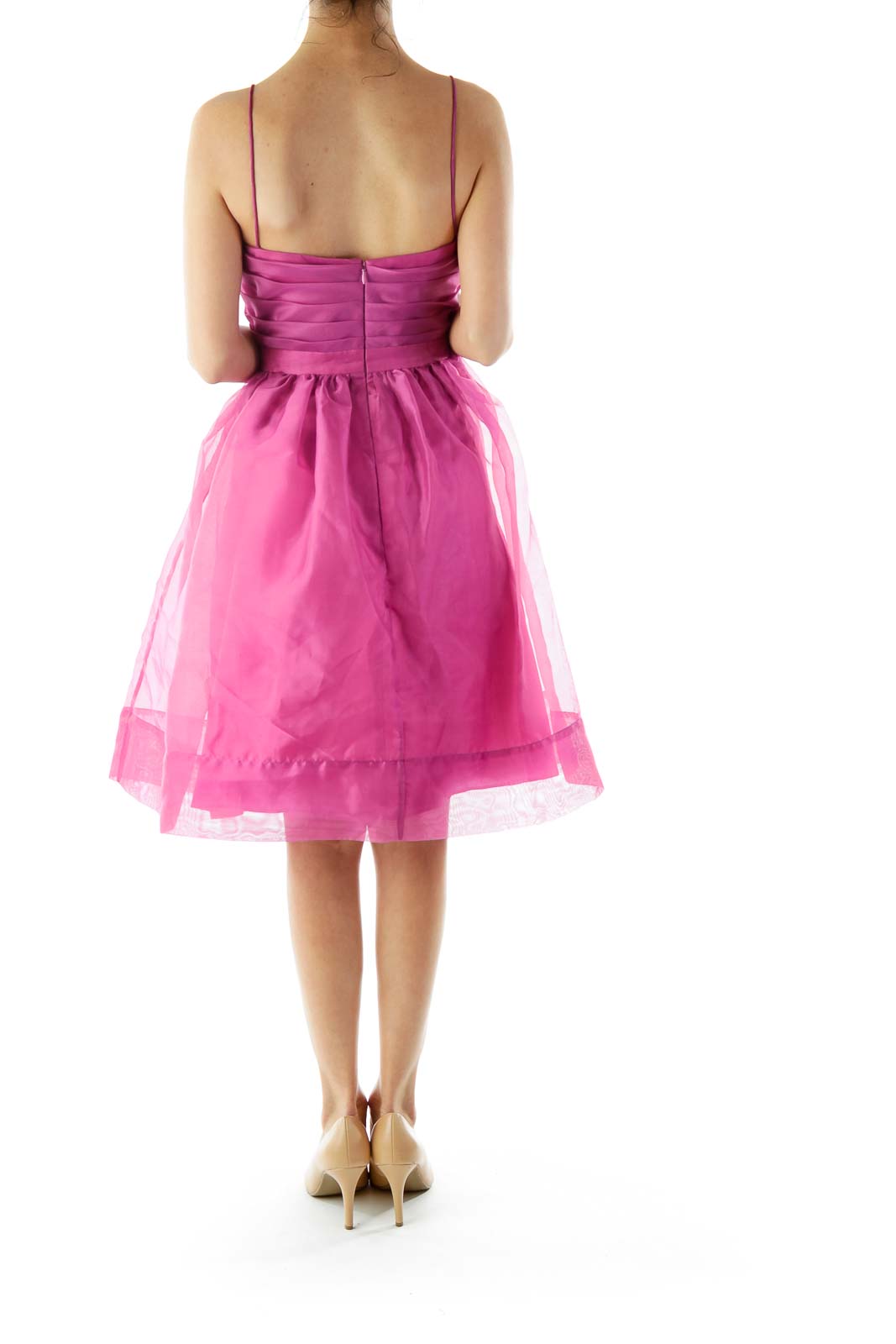 Purple A-Line Slip Cocktail Dress