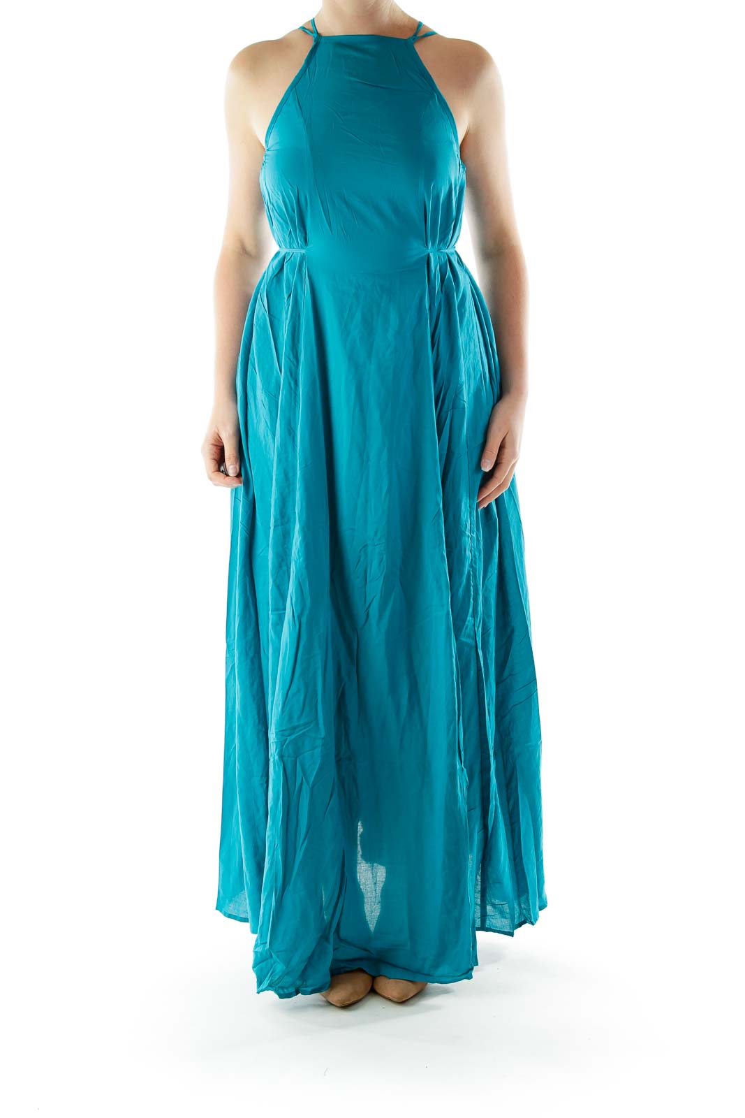 Turquoise Racerback Maxi Dress