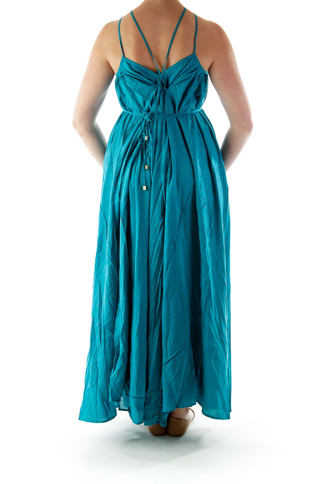 Turquoise Racerback Maxi Dress