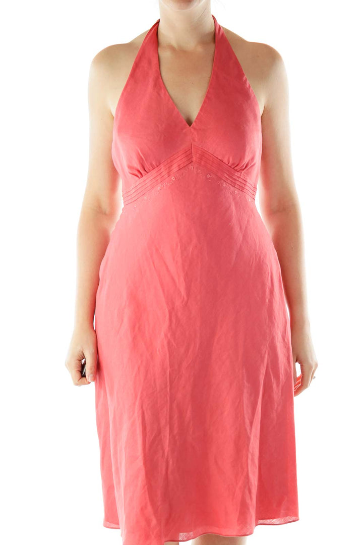 Pink Strapless Day Dress