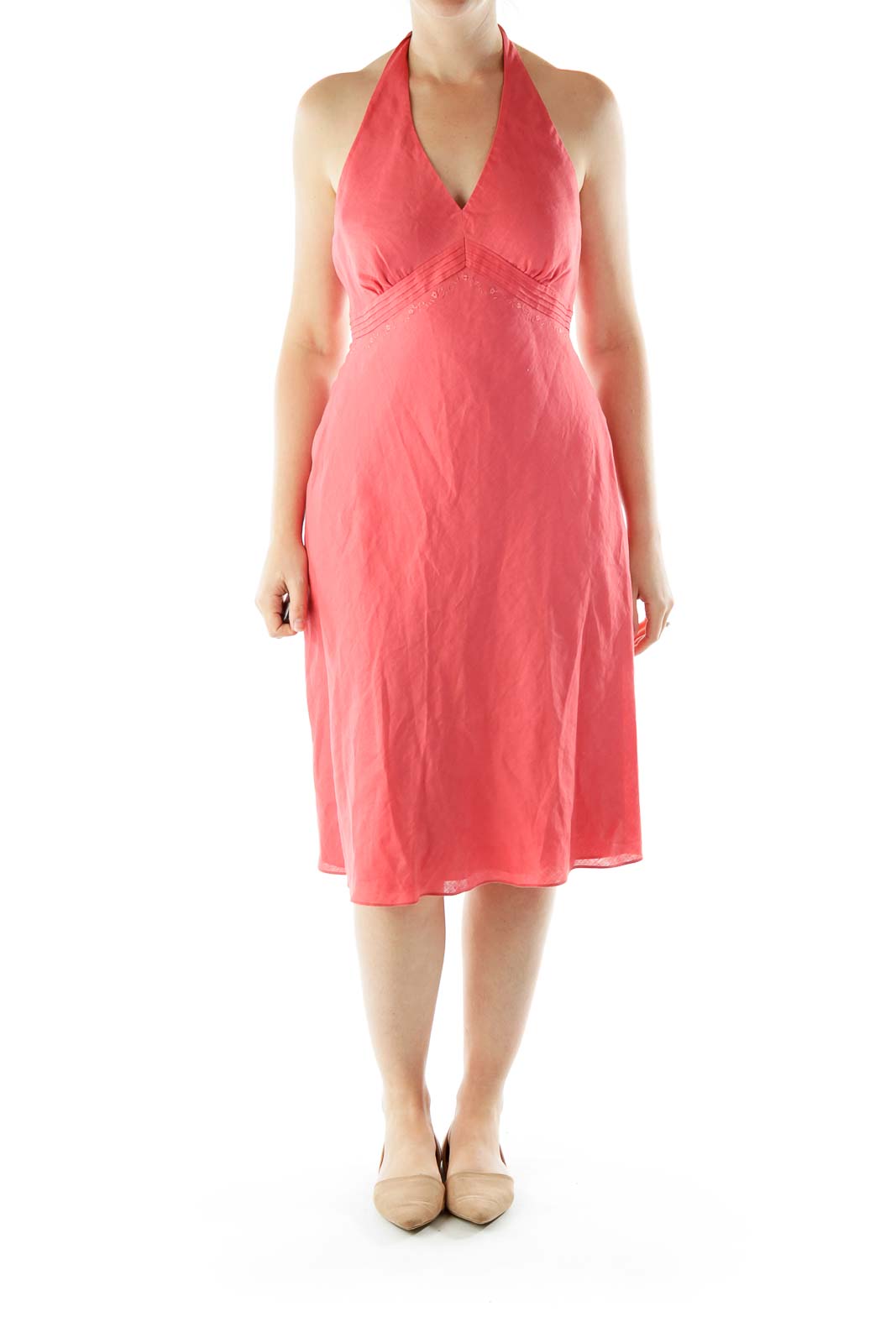 Pink Strapless Day Dress