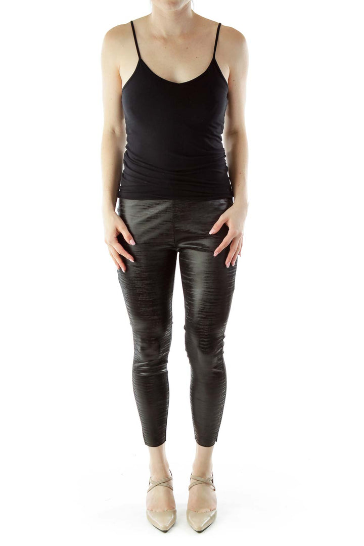 Black Metallic Legging