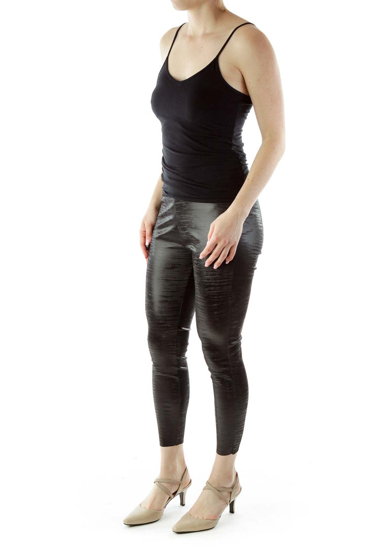 Black Metallic Legging