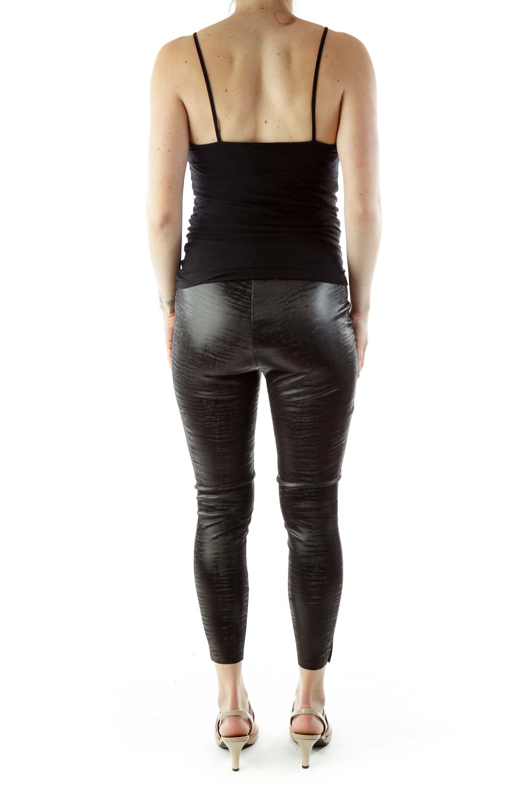 Black Metallic Legging