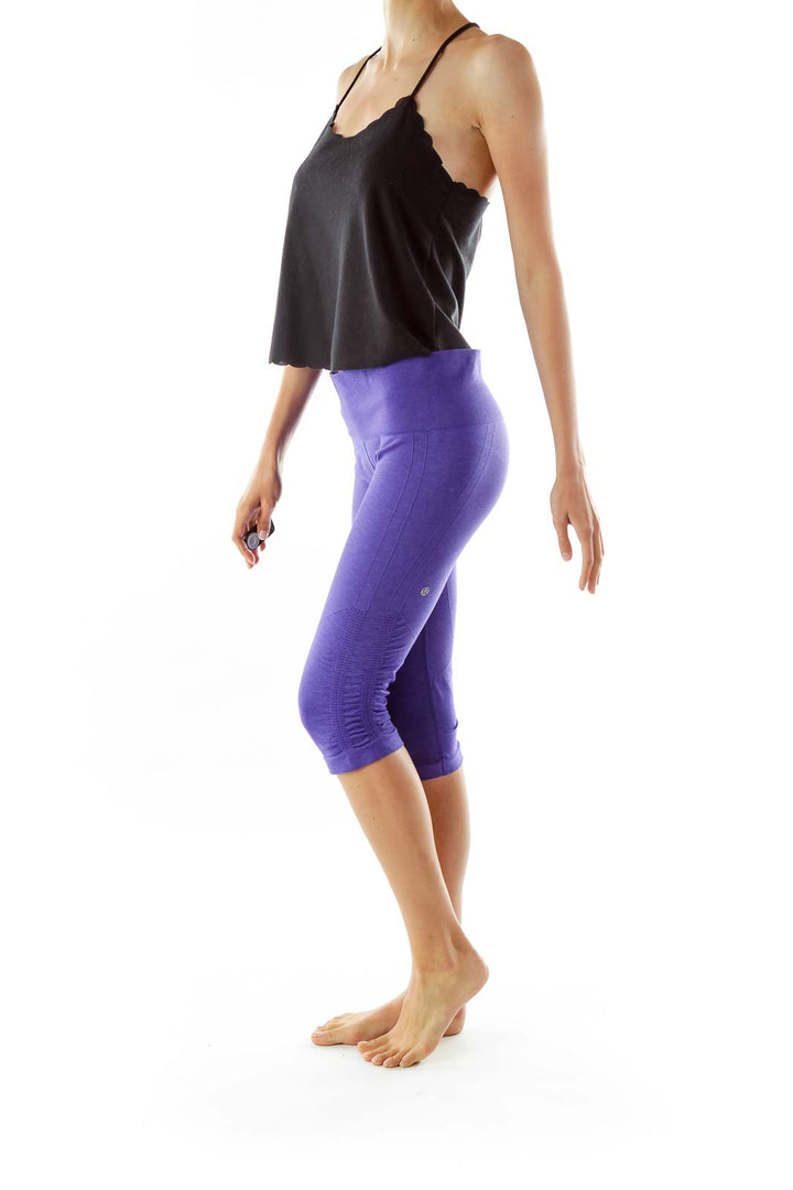 Purple Capri Sports Pants