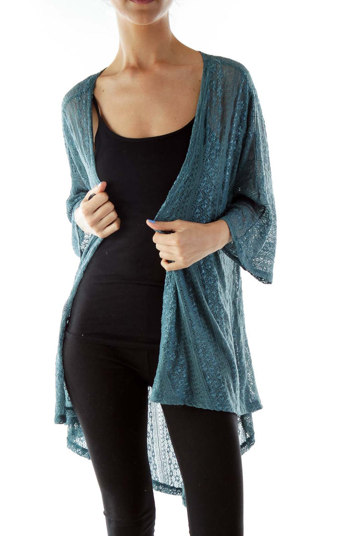 Blue Lace Cardigan