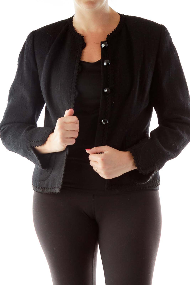 Black Buttoned Blazer