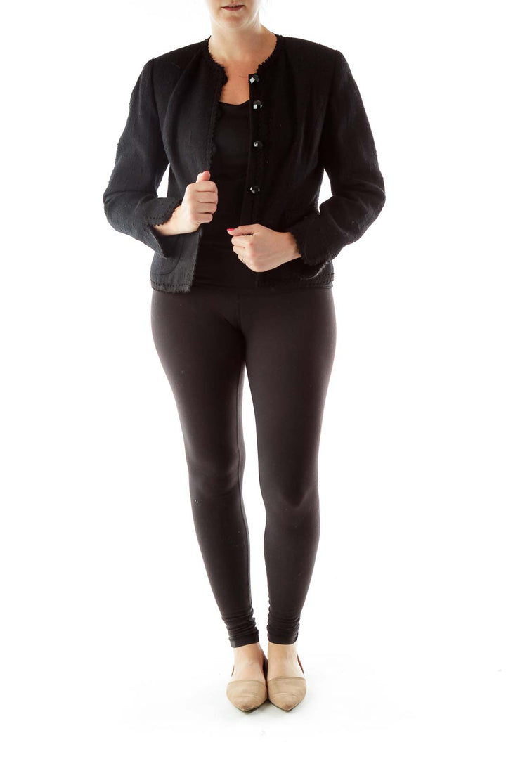 Black Buttoned Blazer