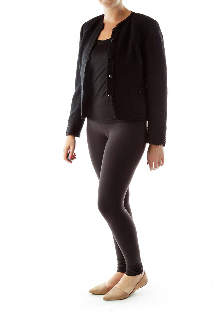 Black Buttoned Blazer