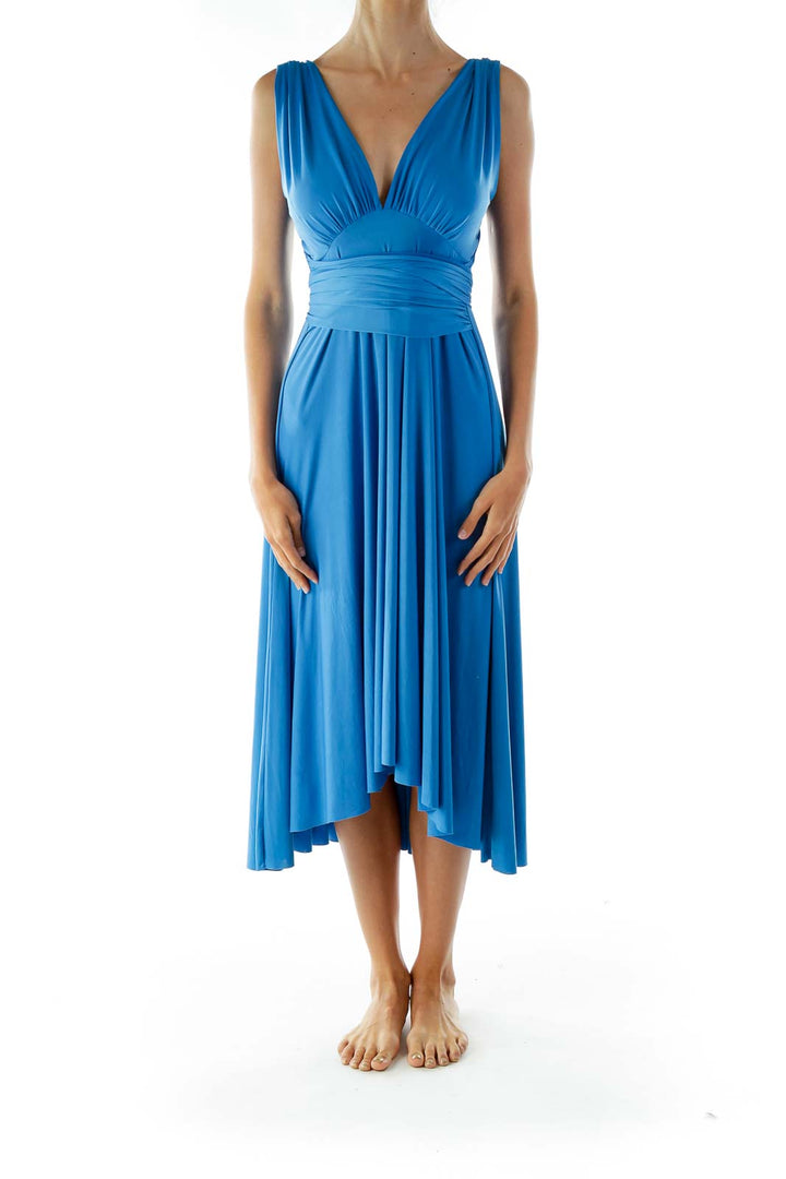 Blue Sleeveless Day Dress