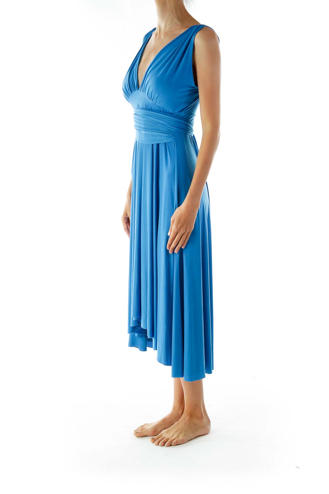 Blue Sleeveless Day Dress