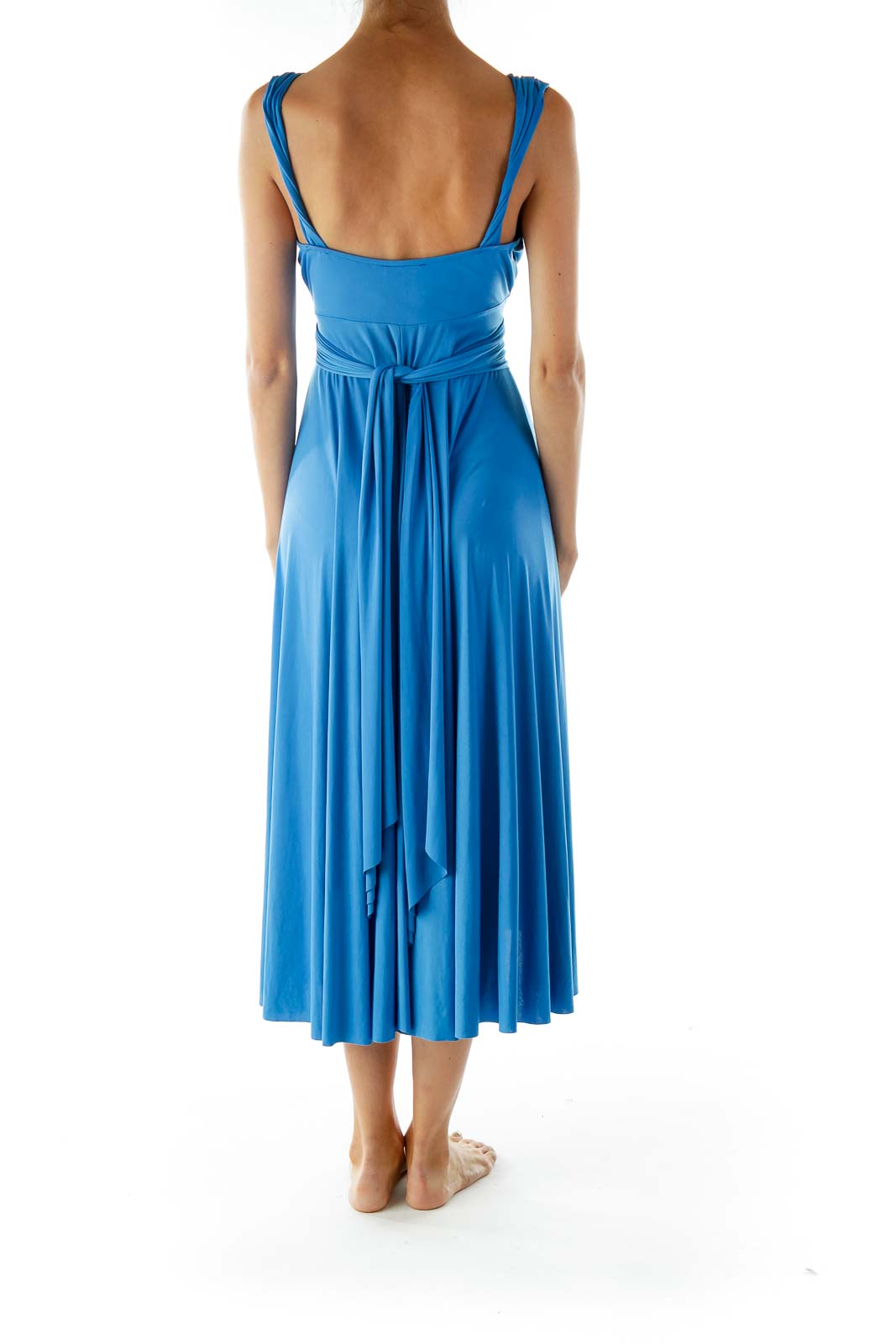 Blue Sleeveless Day Dress