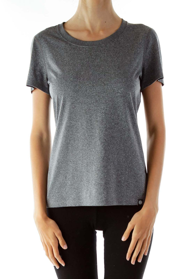 Gray Round Neck T-Shirt