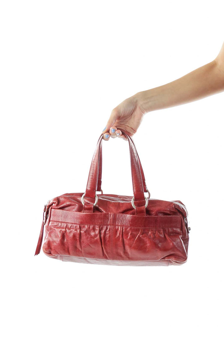 Red Leather Satchel