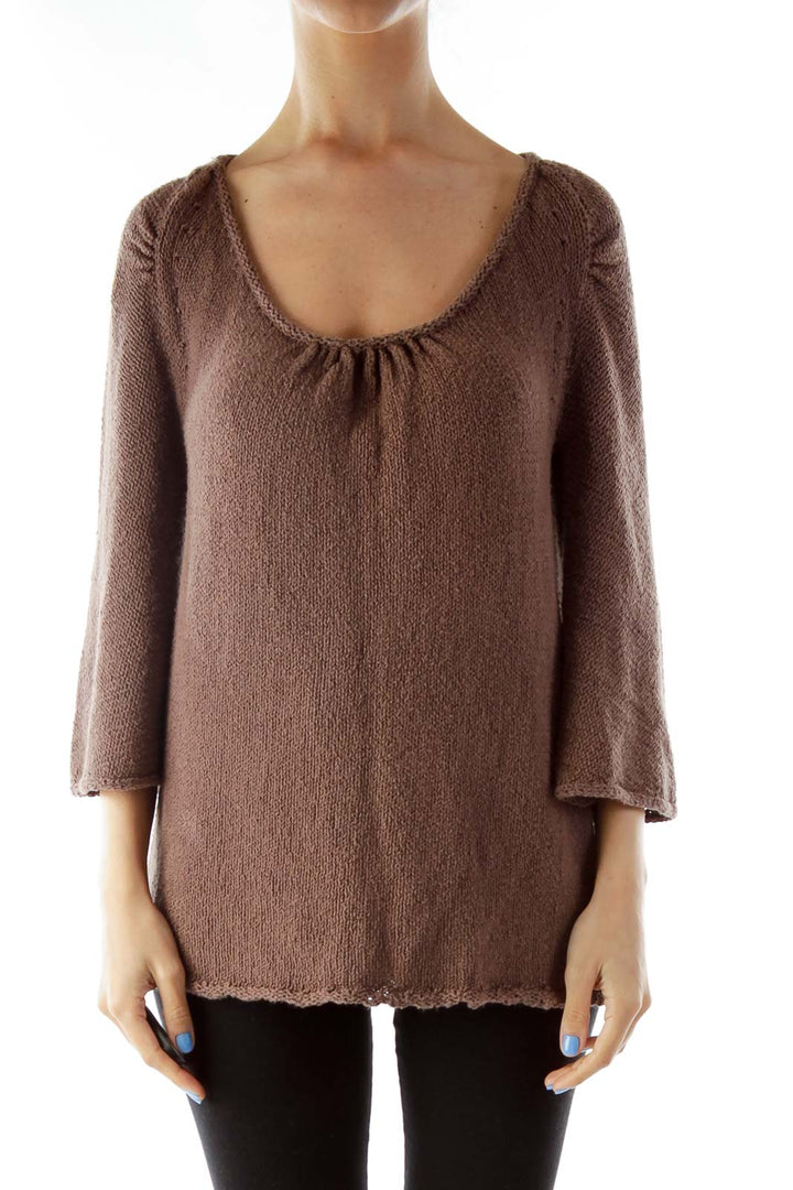 Brown Knit Sweater