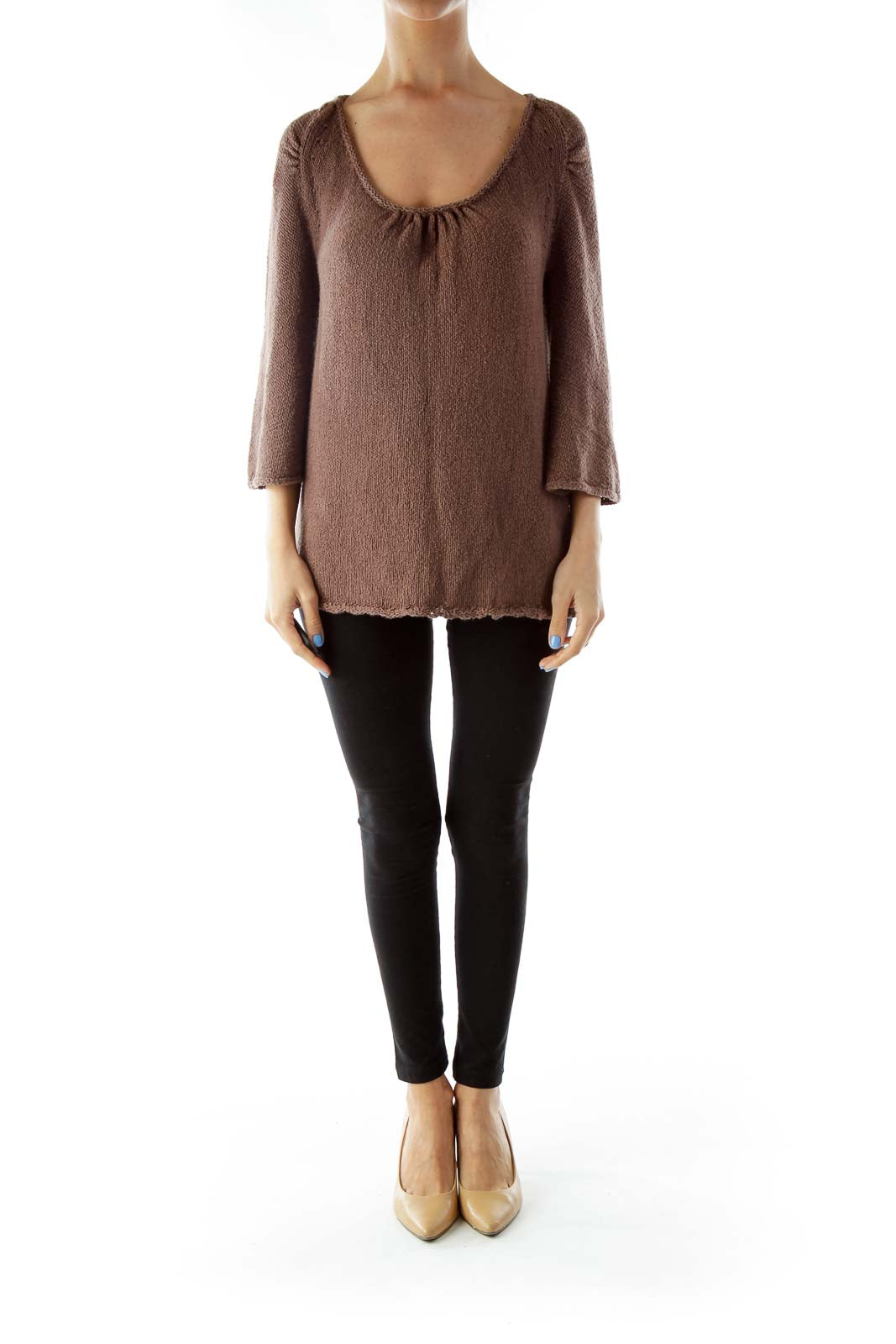 Brown Knit Sweater