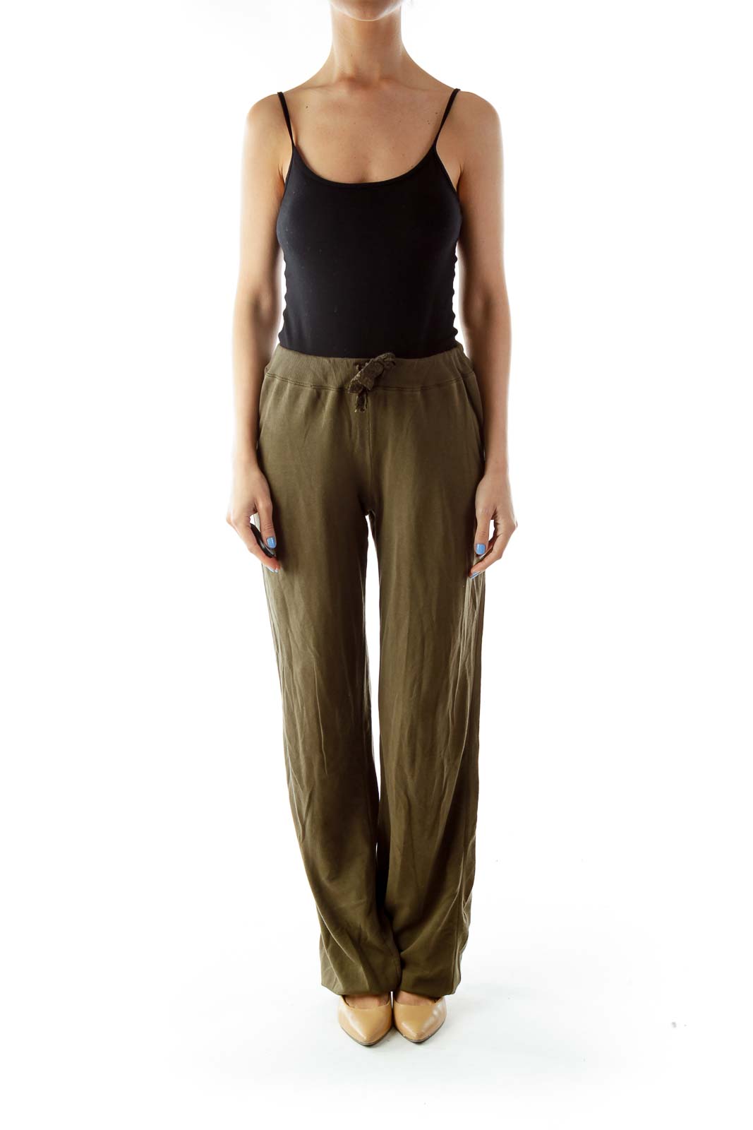 Army Green Tapered Pants