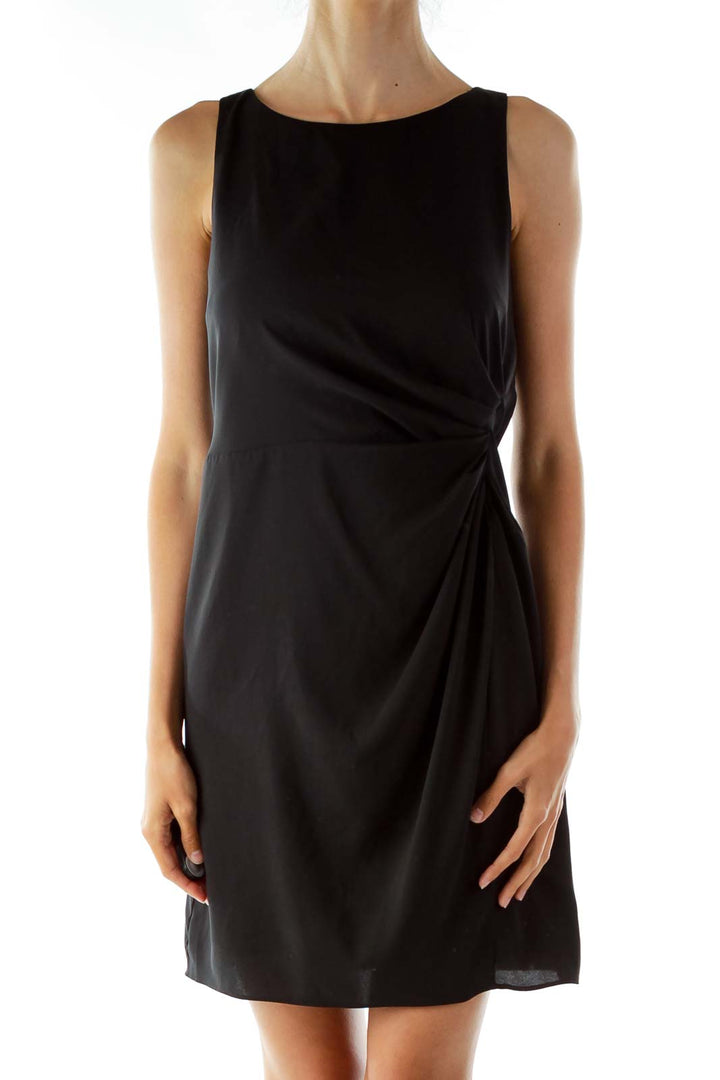 Black Sleeveless Sheath Work Dress