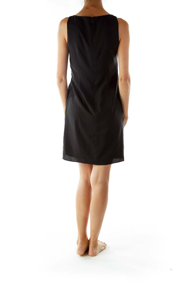 Black Sleeveless Sheath Work Dress