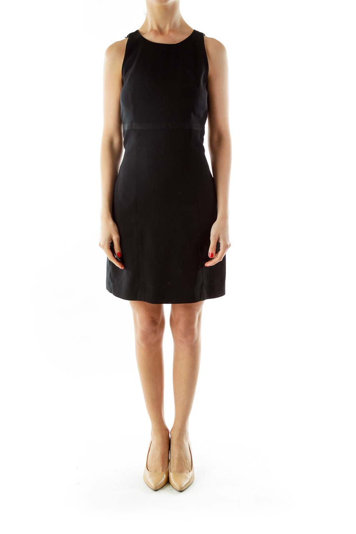 Black Sleeveless Work Dress