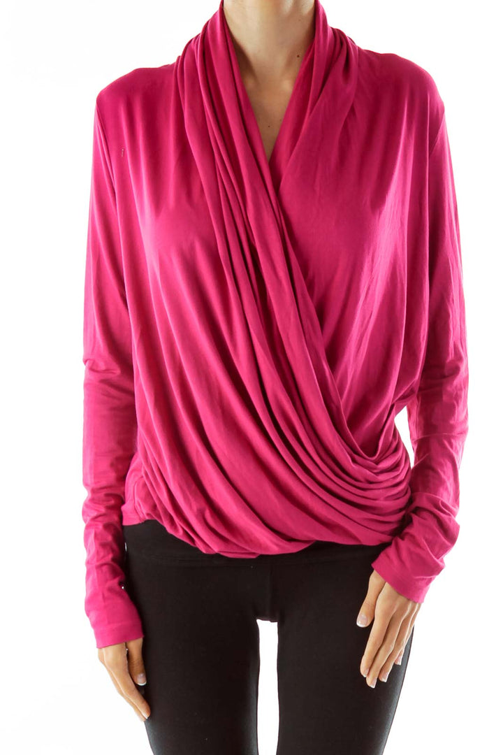 Pink Asymmetric Layered Tunic