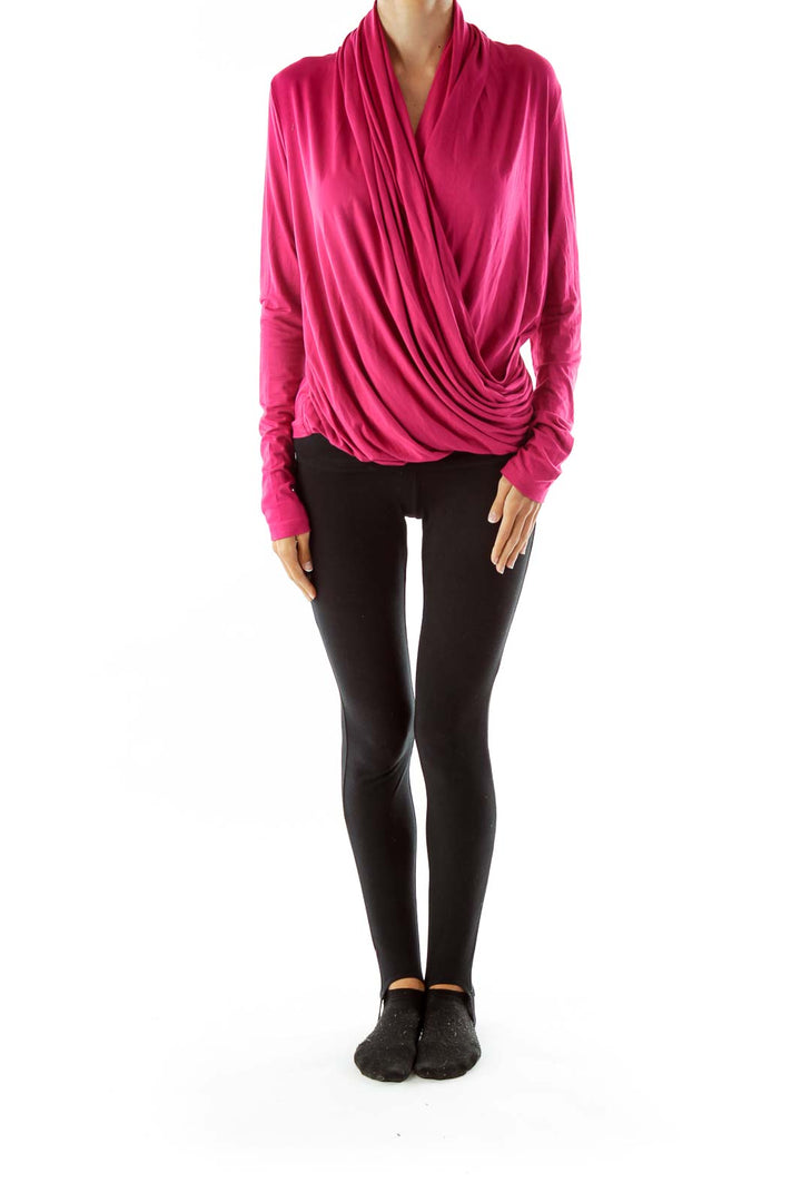 Pink Asymmetric Layered Tunic