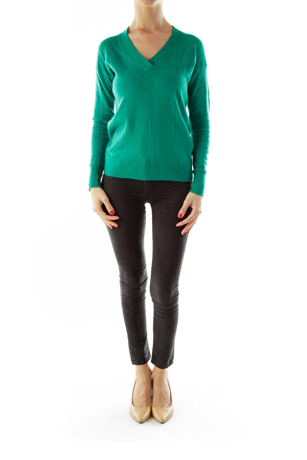 Green Merino Wool Sweater